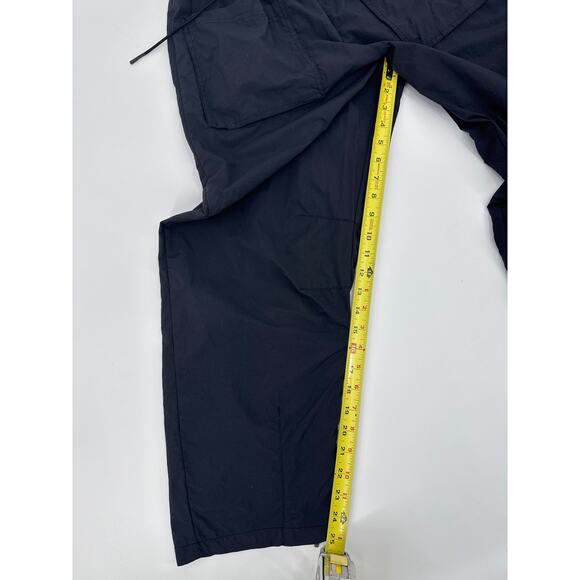 Free People Fly By Night Cargo Pants Relaxed Mid Rise Black Size Small Trailcore - Picture 8 of 10